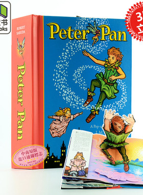 小飞侠彼得潘英文原版3Ｄ立体书Peter Pan Pop-Up 儿童玩具 儿童节礼物