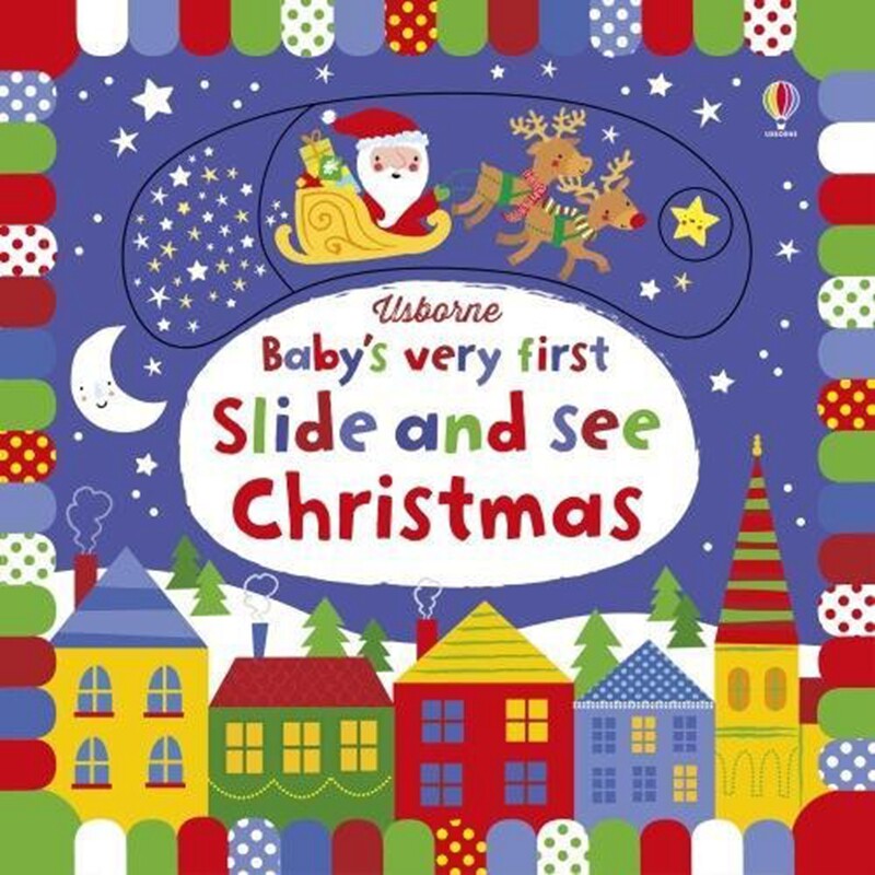 页发现 圣诞节 英文原版 babys very first slide and see christmas