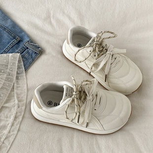 奶fufu丑萌圆头阿甘板鞋 德训鞋 女款 百搭轻便休闲运动鞋 秋季 喜叔