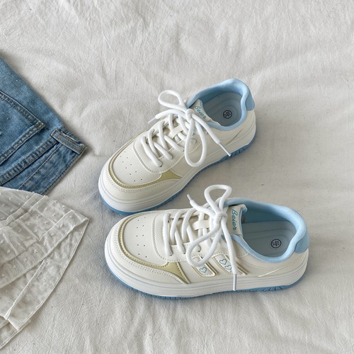 chic小众爱心板鞋厚底休闲小白鞋