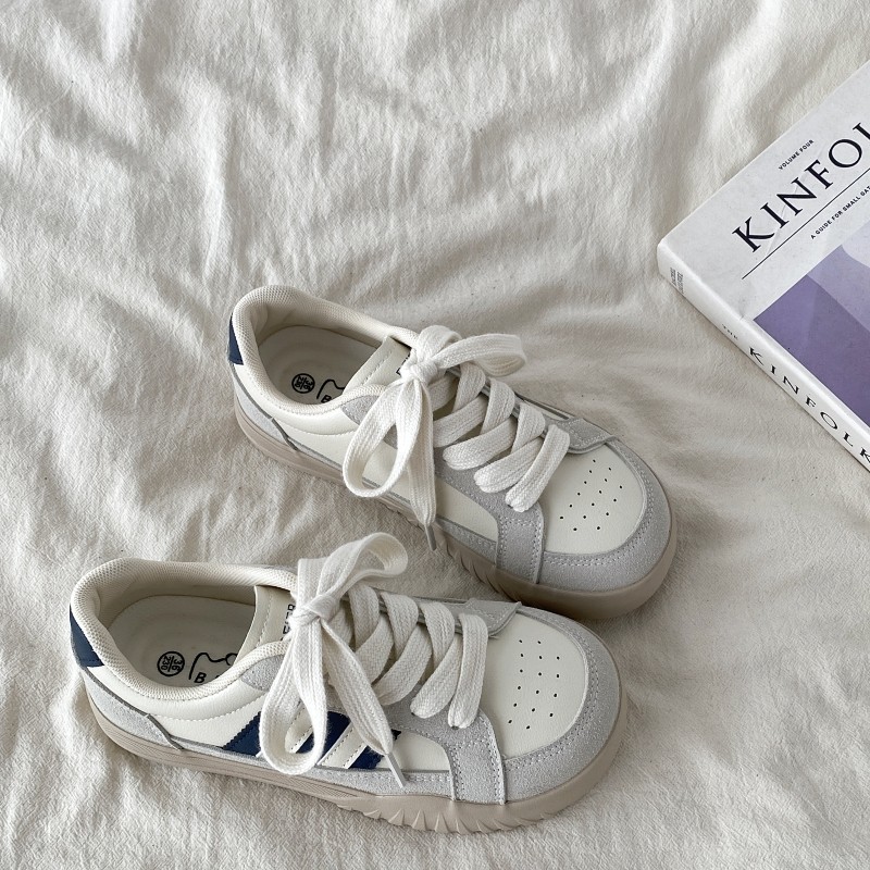 喜叔 原创小众德训板鞋女鞋子chic百搭复古厚底小白鞋运动休闲鞋,女鞋,休闲板鞋,淘宝优惠券,粉丝福利购,淘宝优惠卷