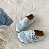 内增高一脚蹬勃肯鞋 新款 女外穿2026春季 喜叔蓝色小厚底包头半拖鞋