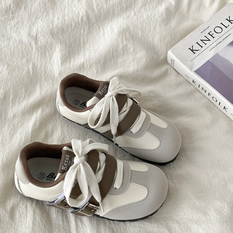 喜叔小众设计魔术贴板鞋女春秋百搭丑萌大头泡芙德训鞋阿甘小白鞋,女鞋,时尚休闲鞋,淘宝优惠券,粉丝福利购,淘宝优惠卷