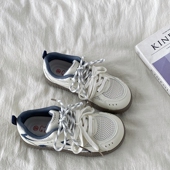 春夏超火小众休闲运动小白鞋 女2026新款 网面透气德训板鞋 喜叔爆款