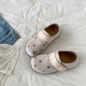 懒人休闲鞋 喜叔一脚蹬全包星星勃肯鞋 魔术贴单鞋 新款 子 女2026春季