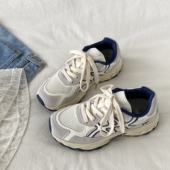 女款 户外休闲运动鞋 2025新款 喜叔登山鞋 秋季 网面厚底老爹鞋 跑步鞋