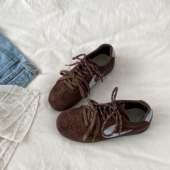 女2026春季 新款 德训鞋 喜叔原创小众棕色软底阿甘鞋 复古运动休闲鞋