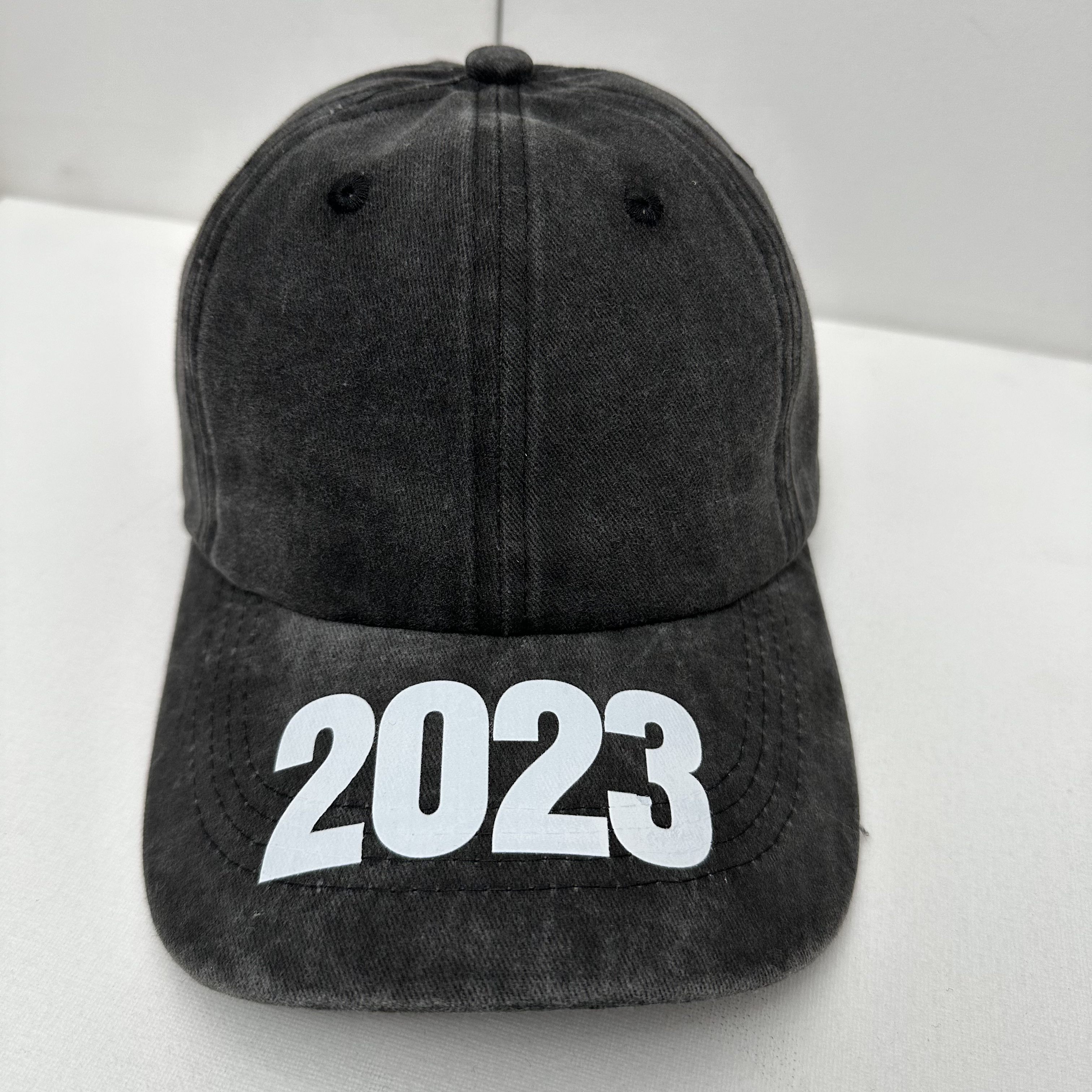 thumbnail for [in Stock] Kanye&#039;s Same Style Paris Show Model 2023 2024 Printed Washed Gray Baseball Cap Overseas LAOSHU