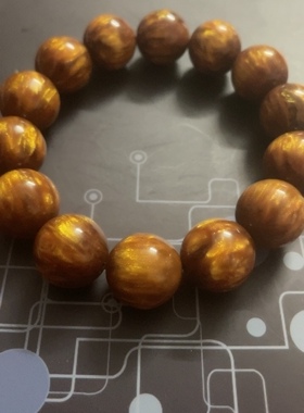 纯天然金丝海柳手串