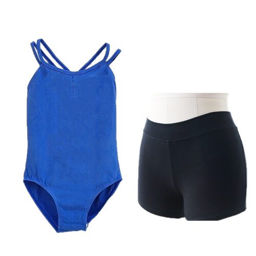 儿童舞蹈服女童专业考级练功服连体服中国舞体操服幼儿夏季吊带