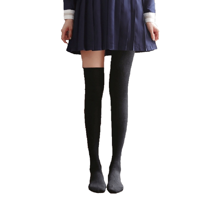 潮过膝盖高筒胖妹妹大码长袜子