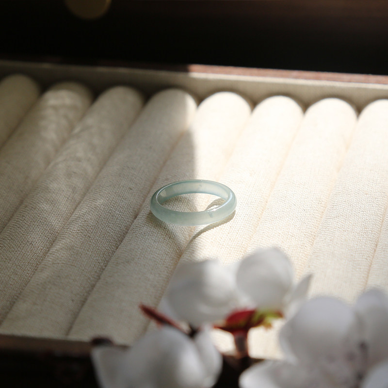 冰种翡翠戒指缅甸A货高冰晴水天然玉石危料细条指环男女情侣素圈,珠宝/钻石/翡翠,戒指/指环,淘宝优惠券,粉丝福利购,淘宝优惠卷