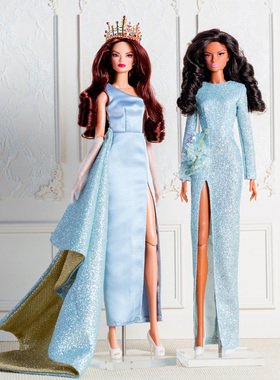 仙仙超模娃娃礼盒套装蓝色梦境女孩换装潮玩具品质收藏生日礼物