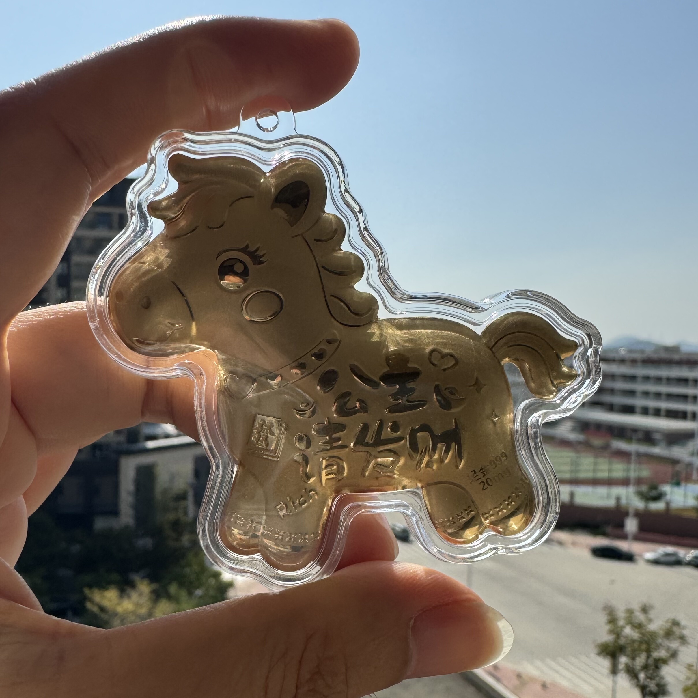 新款2026马年公主请发财钥匙扣手机挂饰包包挂件卡通礼物金店同款