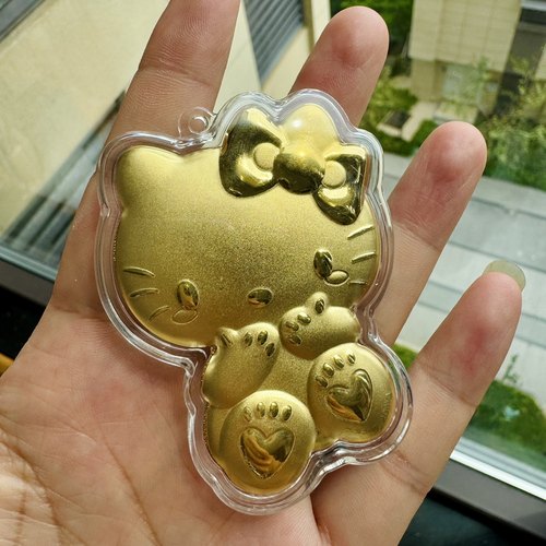 黄金店同款hellokitty猫哈喽KT猫挂件外壳透明亚克力外套