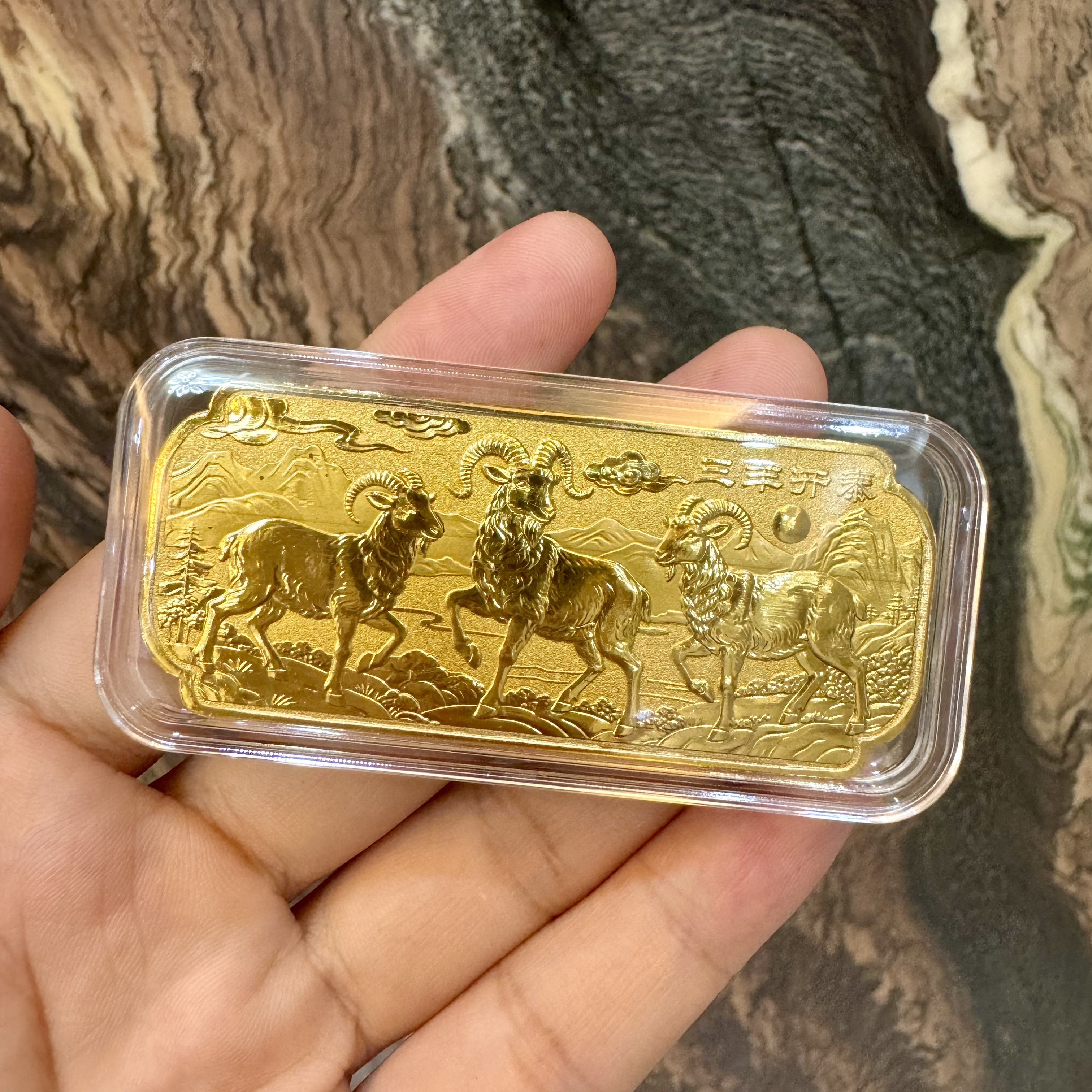 27新款羊年三羊开泰高级感创意装饰品合金精致摆件节日送长辈礼物