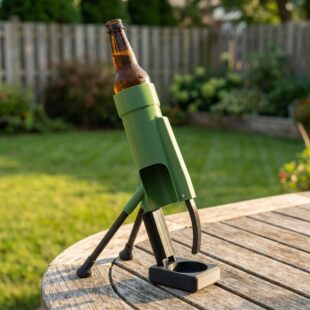 跨境爆款 Hands-Free Opener for Beer迫击炮啤酒开瓶器
