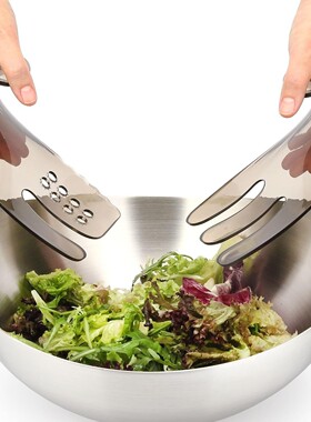 跨境新款沙拉取菜夹PortoFino Salad Hands沙拉翻拌器盛装工具