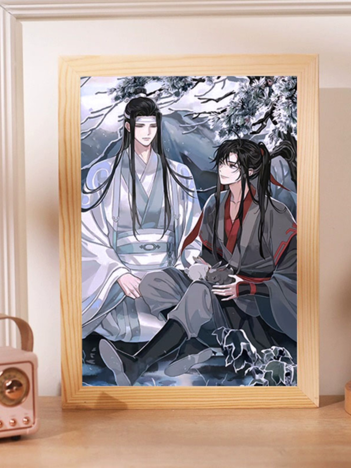 魔道祖师周边灯光画手办魏无羡蓝忘机吧唧立牌海报小夜灯生日礼物