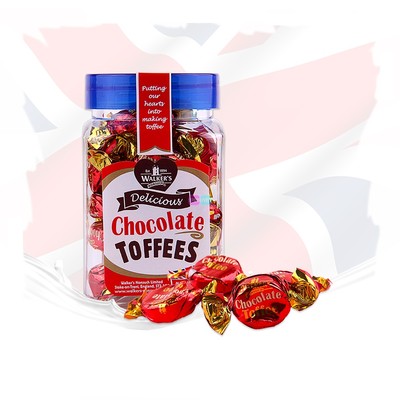 英国原装进口糖果零食软糖沃尔克斯太妃糖巧克力味喜糖迷你小罐装