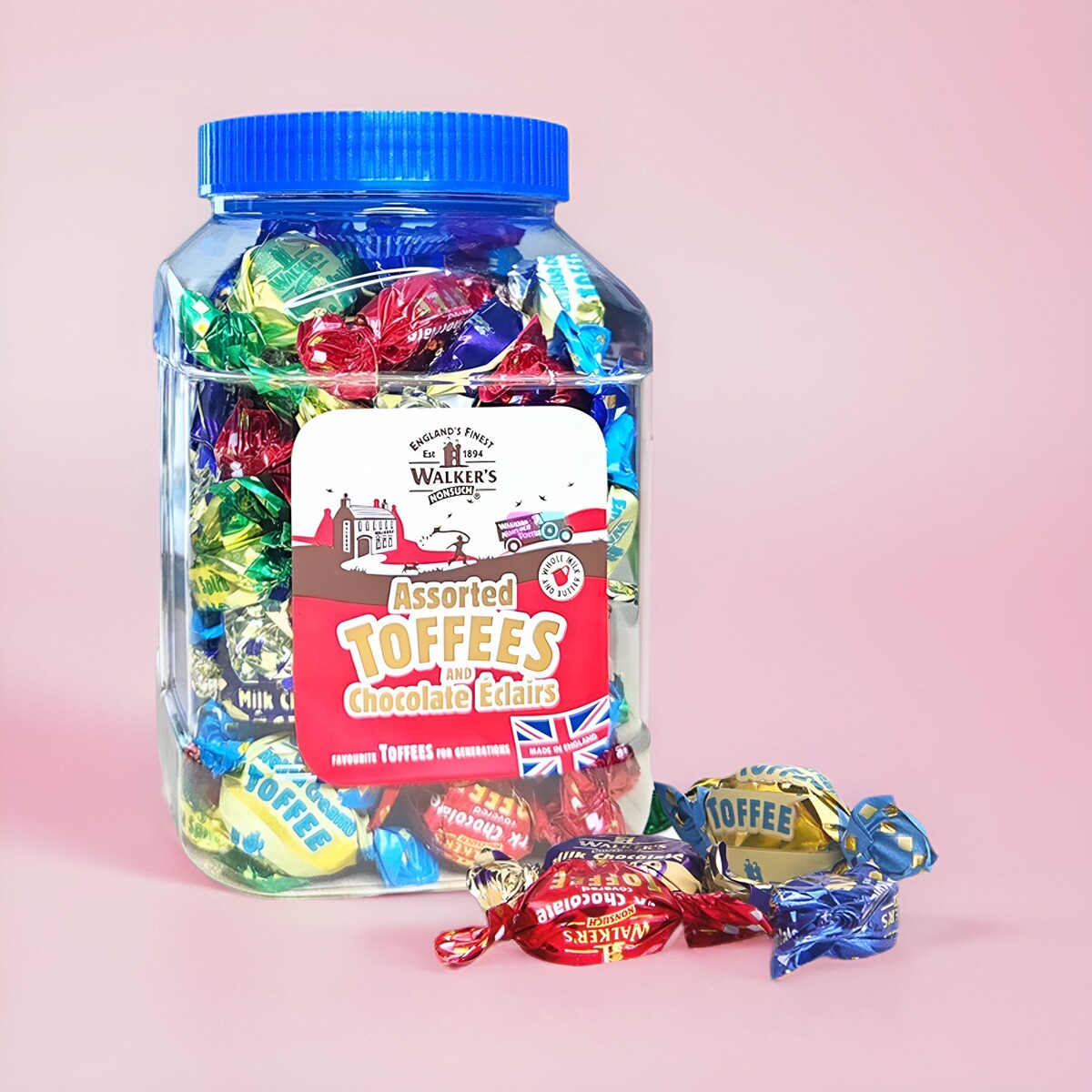 英国进口糖果沃尔克斯太妃糖罐装