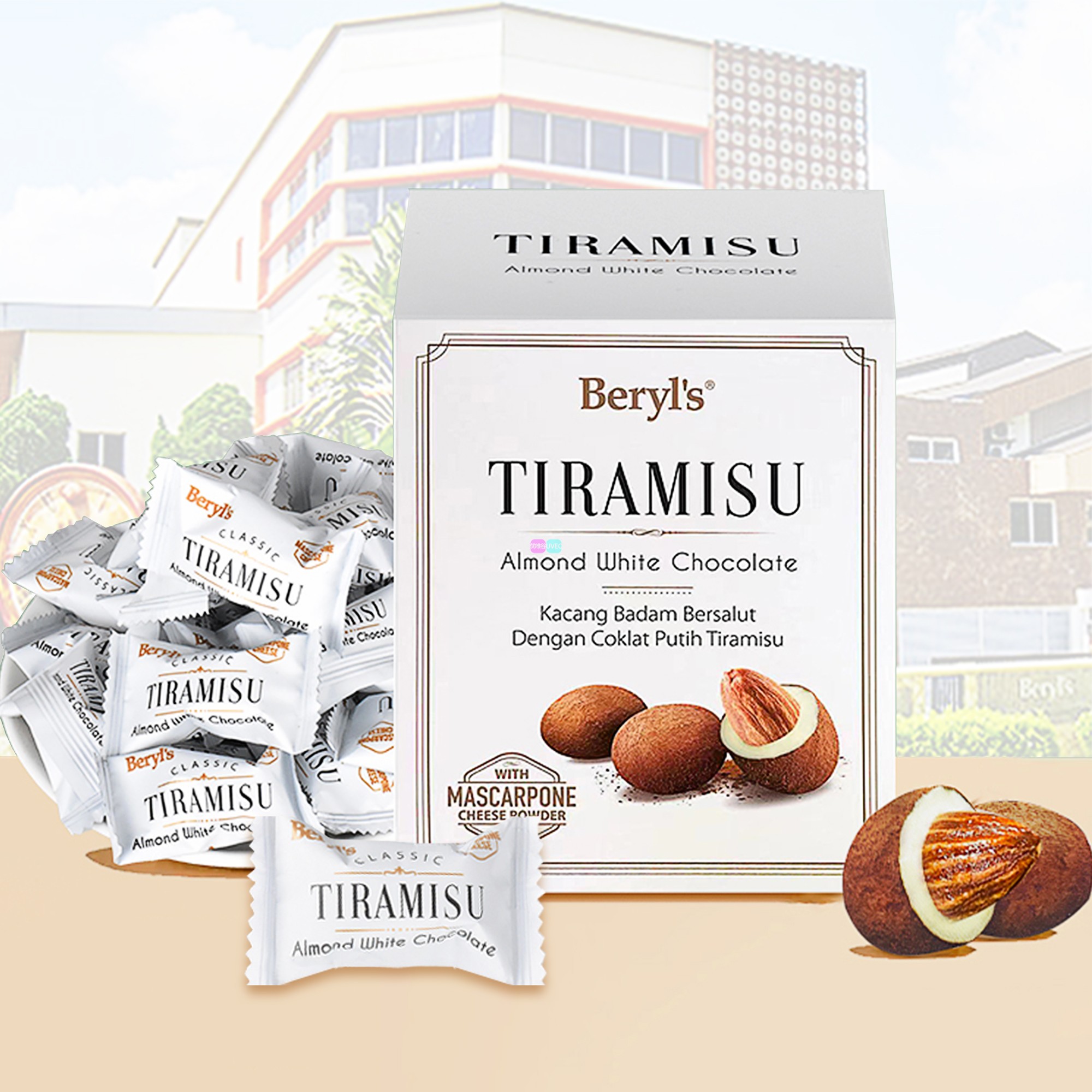 进口倍乐思提拉米苏白巧克力盒装