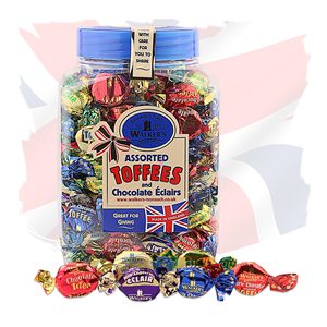 英国进口零食喜糖糖果软糖礼盒装年货walkers沃尔克斯什锦太妃糖