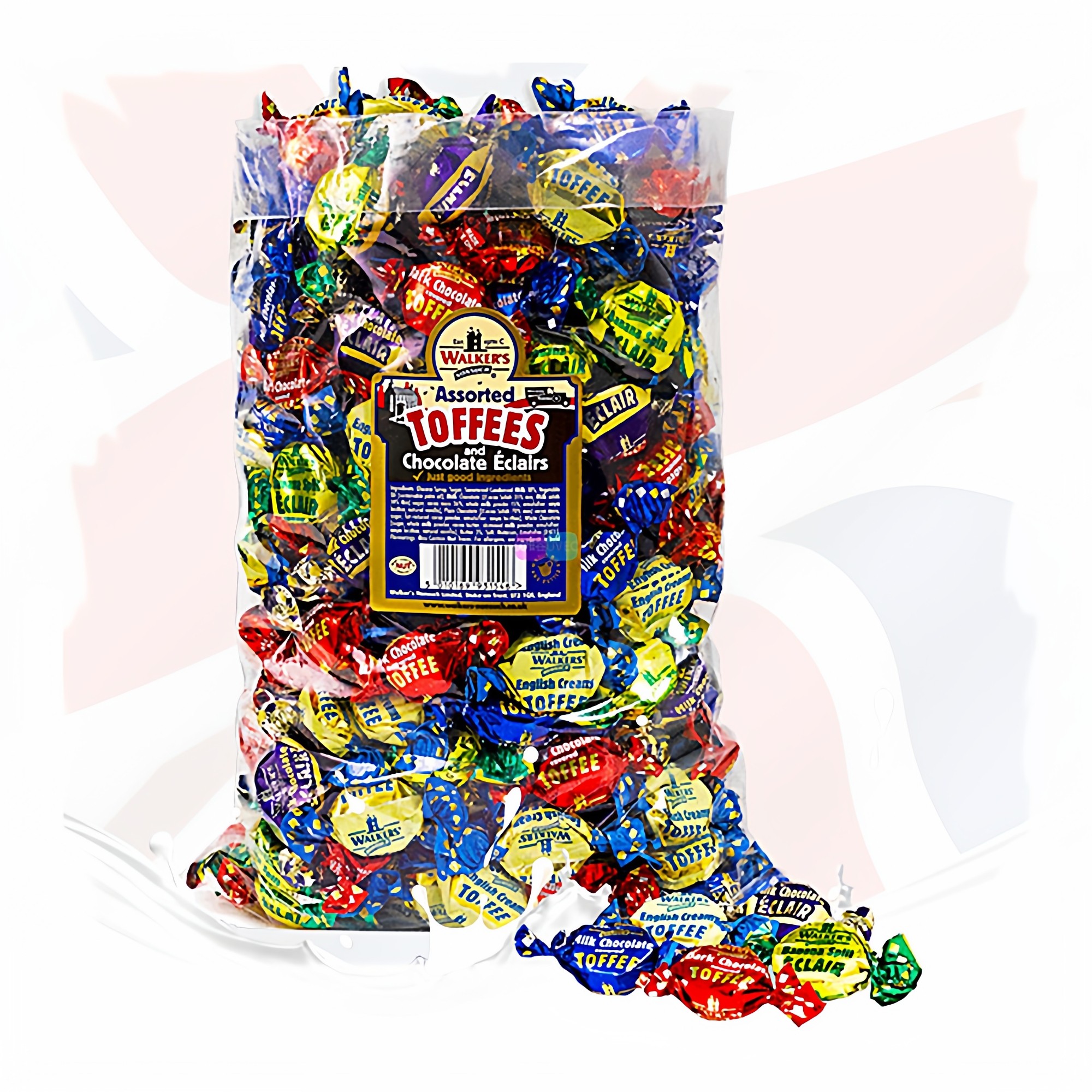 英国原装进口喜糖糖果零食年货咖啡海盐味沃尔克斯什锦太妃糖袋装