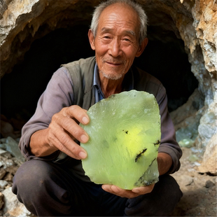 纯天然岫玉原料大块毛料冰料玉石原石岫岩玉边角料小块碎石头雕刻