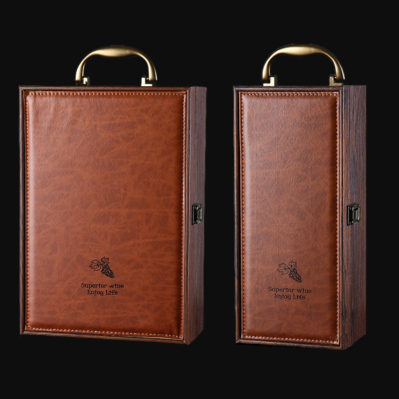 2022高端轻奢红酒礼盒葡萄酒空盒