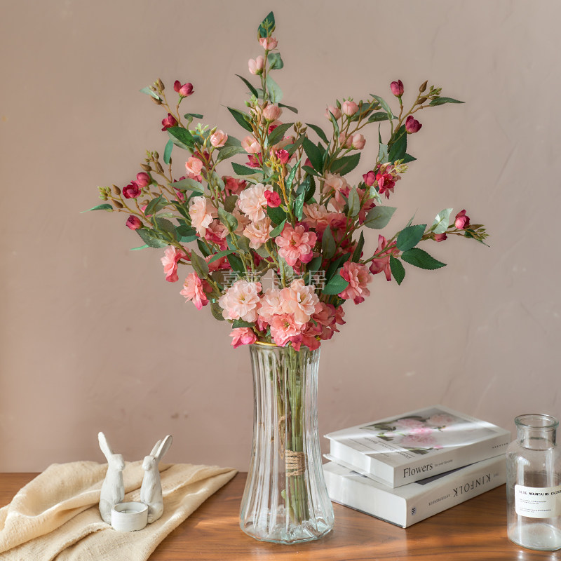 山茶花仿真花假花摆设客厅电视柜餐桌花轻奢花卉装饰摆件花插花瓶,家居饰品,仿真花/假花,淘宝优惠券,粉丝福利购,淘宝优惠卷