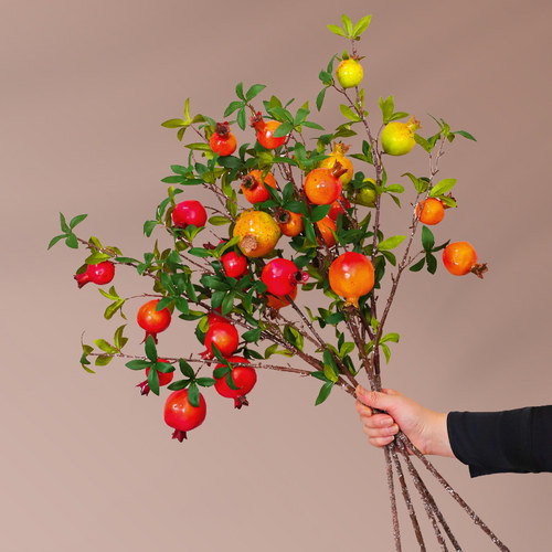 玄关仿真花果实客厅树枝