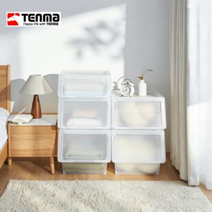 天马收纳箱翻盖式河马口大容量超大衣服杂物储物抽屉式整理箱家用