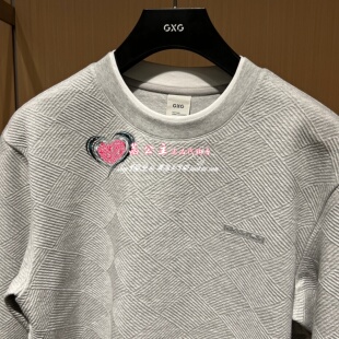 GXG男装 专柜2026冬款新款 圆领卫衣G26X314065776-749