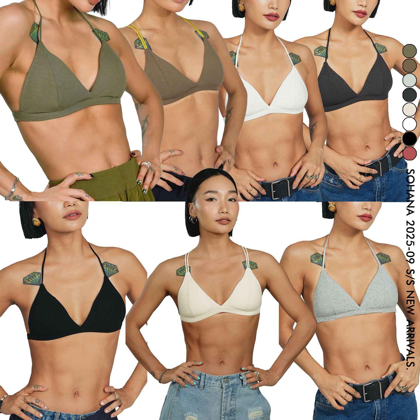 王润SOHANAshop2023春夏季吊带背心文胸夏季胸衣防走光运动打底女