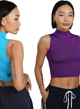 王润SOHANA2023夏新款无袖上衣女运动莫代尔辣妹超火小背心打底衫