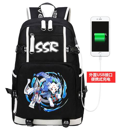 2024新品阴阳师书包SSR神乐茨木童子晴明中小学生双肩背包大天狗