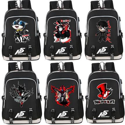 2024PS4游戏女神异闻录5动漫游戏周边背包双肩包男女初高中学生书