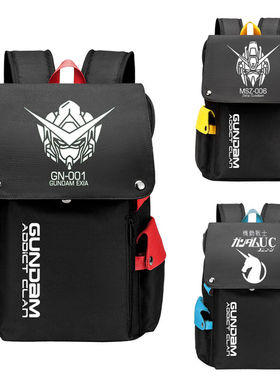 2024机动战士高达书包敢达UC独角兽帆布 动漫周边学生双肩背包电