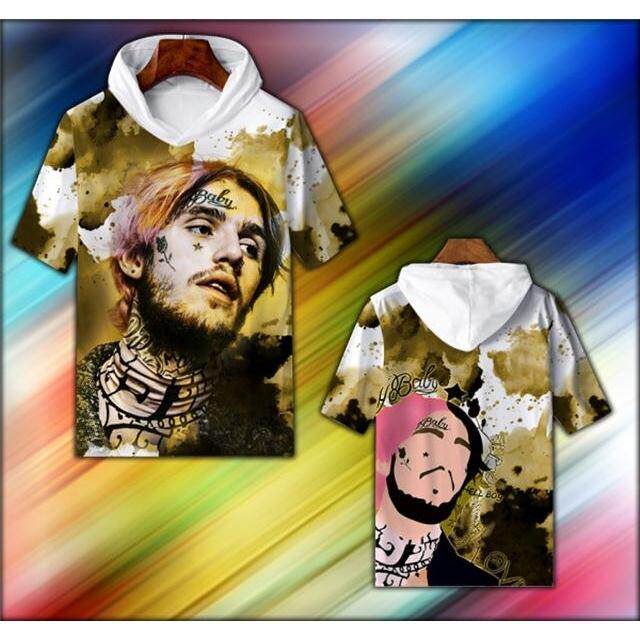 2024龙年LilPeep欧美饶舌嘻哈Hiphop街头男歌手纪念Rap3D全幅衣服