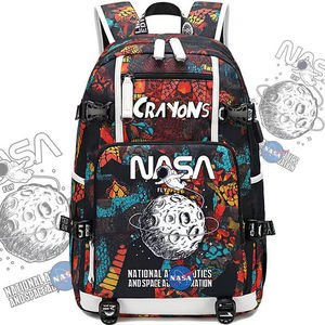 2024新品NASA书包双肩包背包男女学生小学初高中宇航员联名休闲时