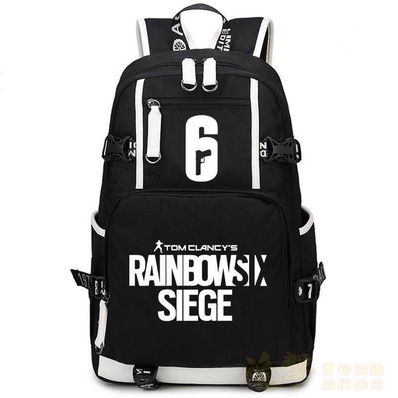 2024新款彩虹六号围攻steam周边6号游戏青少年学生书包双肩背包男