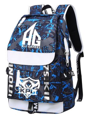 2024新款新款双肩包AG超玩会学生书包男王者荣耀背包AS手游QG动漫
