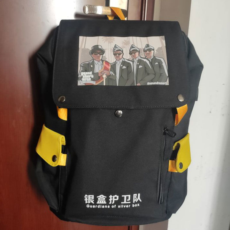 2024黑人抬棺书包双肩包