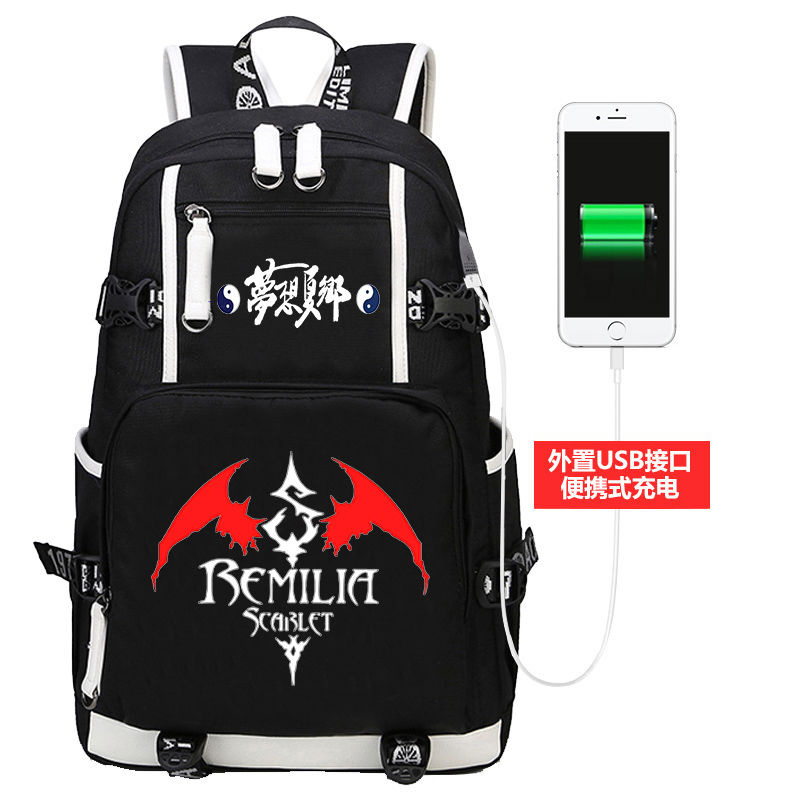 2024新品东方project周边双肩背包 灵梦魔理沙大二小姐日系学生男