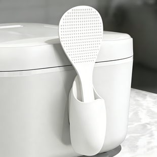 饭勺固定器电饭煲勺子置物架挂架厨房收纳神器壁挂硅胶饭铲放置架