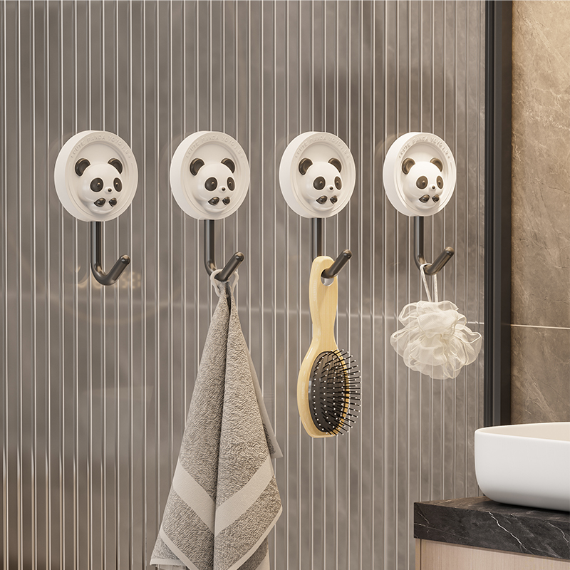 卫生间浴室挂钩强力粘胶门后免打孔无痕承重壁挂墙壁毛巾浴球粘钩