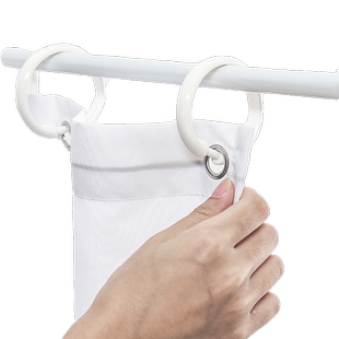 浴帘挂钩环活扣窗帘环圈浴帘杆可开口大圆环浴室隔断帘浴帘配件