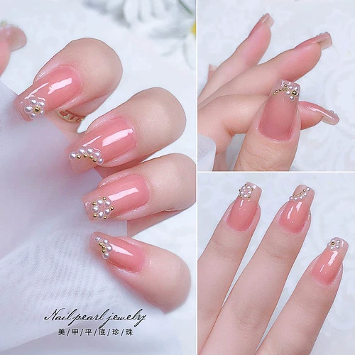 春柚 Бусины для маникюра из жемчуга, аксессуар, украшение для ногтей, ювелирное украшение, смешанный комплект