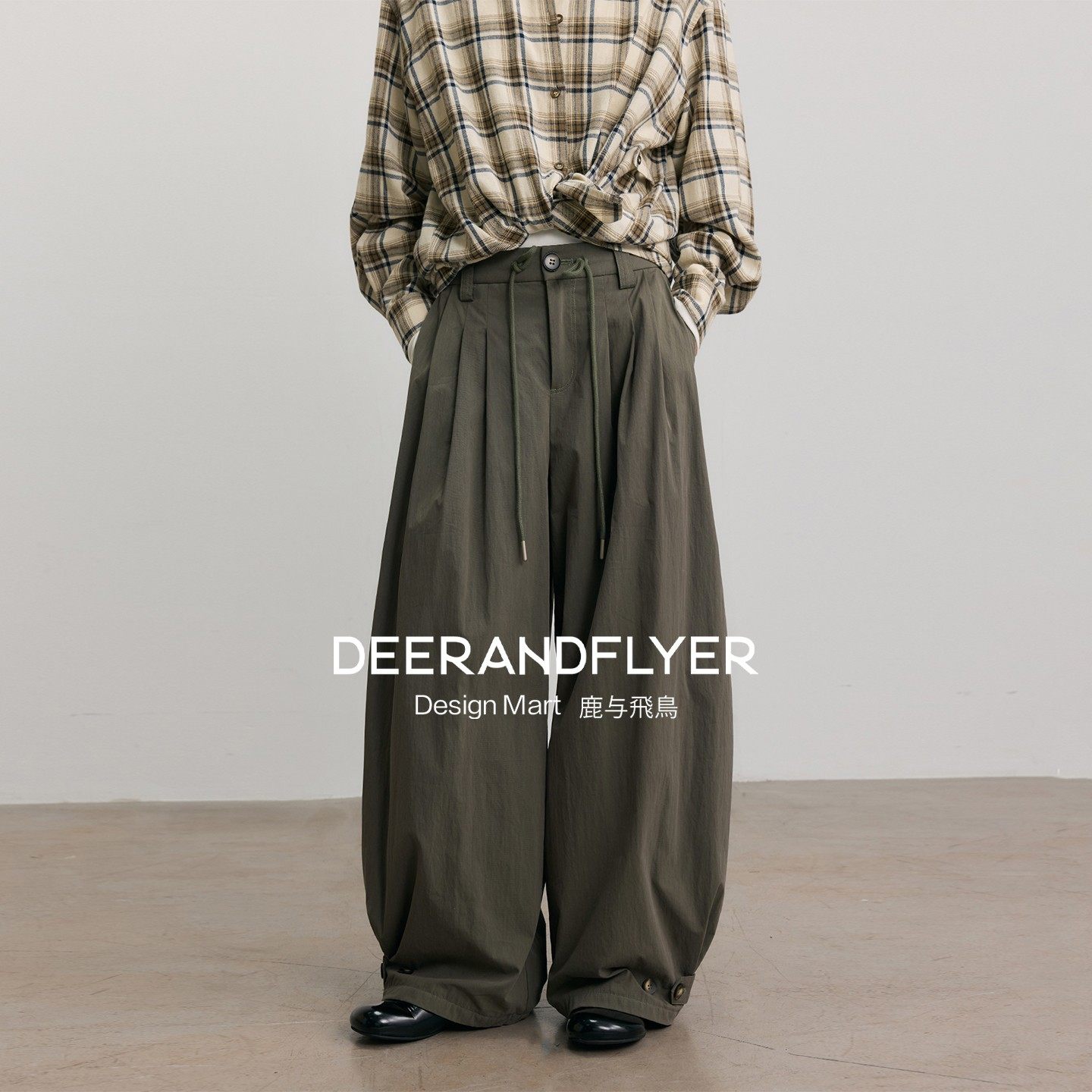 鹿与飞鸟“莓果可露丽”内里奥利绒 显瘦茧型两色宽松休闲裤7214,女装/女士精品,休闲裤,淘宝优惠券,粉丝福利购,淘宝优惠卷